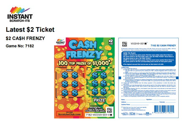 $ 2 Instant Lotto