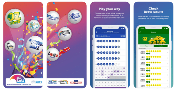 Mobile app to check lottery results