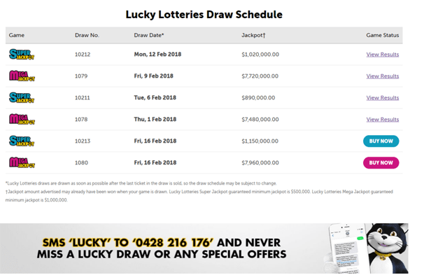 Lucky Lottery Draw and result